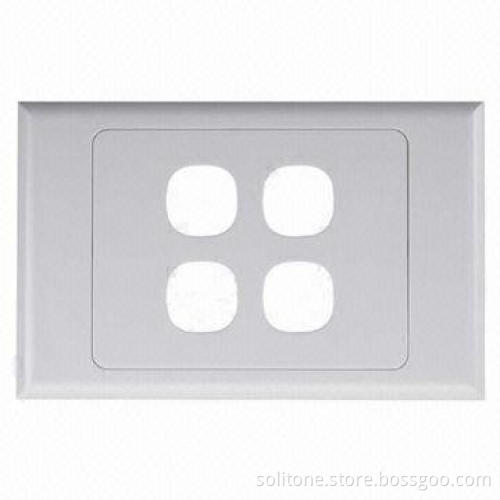 Faceplate in Australian Style, 120 Type, 4 Ports